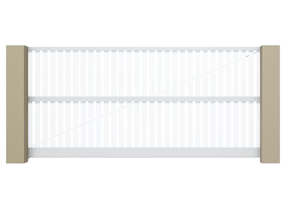 Откатные ворота серии Prestige Алютех вертикальное заполнение